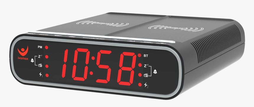 Alarm Clock With Dual Wireless Charging, HD Png Download, Free Download