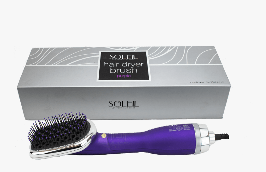 Soleil Hair Brush Dryer Purple, HD Png Download, Free Download