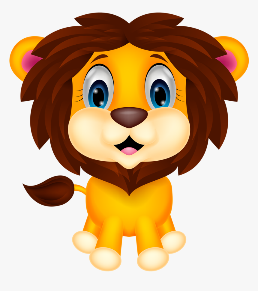 Png Pinterest Clip - Cute Cartoon Lion, Transparent Png - kindpng