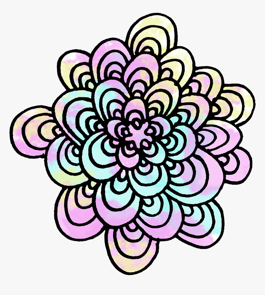 Clip Art Floral Tangle Pattern Julie - Circle, HD Png Download, Free Download