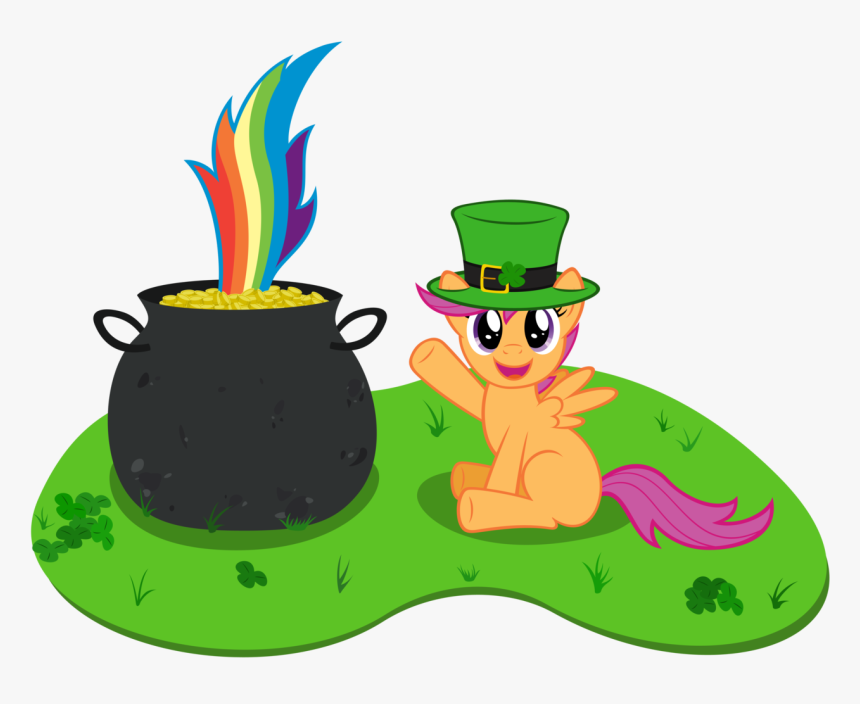 Transparent Cute Rainbow Png - Pot Of Gold At The End, Png Download, Free Download