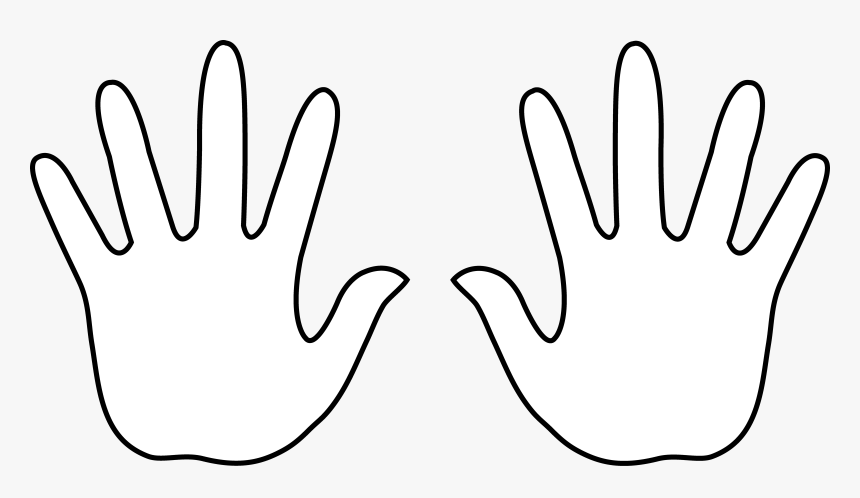Clipart Left Hand - Cartoon Left And Right Hand, HD Png Download, Free Download