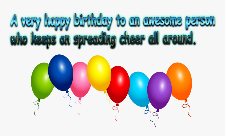 1st Birthday Wishes Png Free Pic - Balloon, Transparent Png, Free Download