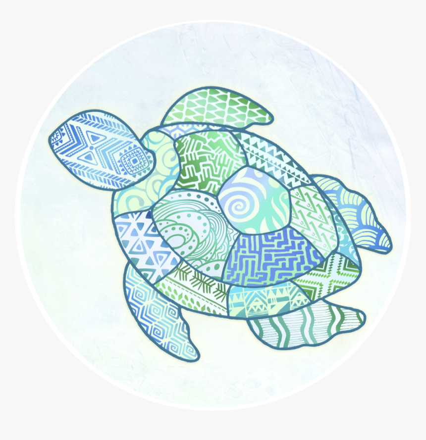 Turtle Zentangle Screen Door Magnets - Glass Shower Door Decals, HD Png Download, Free Download