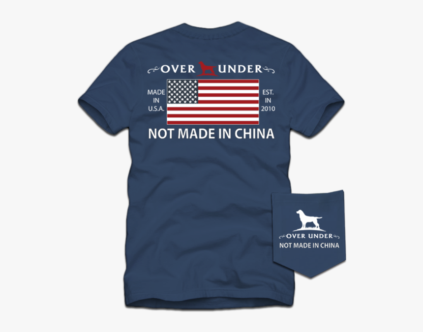 Over Under Clothing® Men"s S/s Navy "not Made In China - Active Shirt, HD Png Download, Free Download