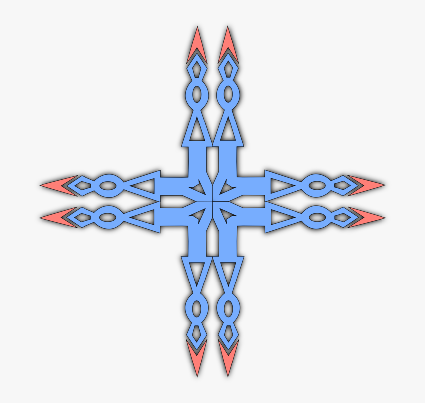 Star,symmetry,symbol - Christian Cross, HD Png Download, Free Download