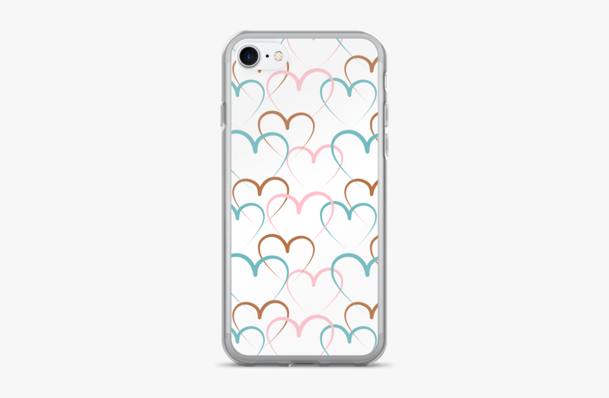 Decorative Hearts Pattern Vector Iphone 7/7 Plus Case - Iphone 7 Mgk Case, HD Png Download, Free Download