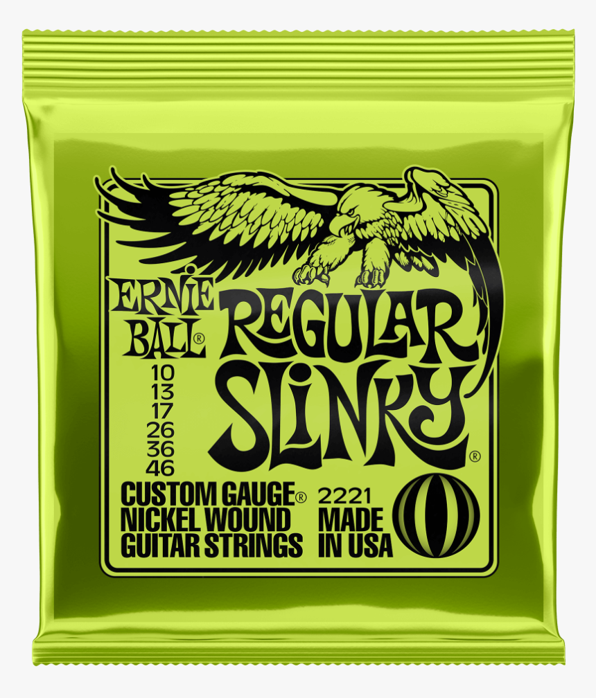 Regular Slinky Nickel Wound Electric Guitar Strings - Beefy Slinky Ernie Ball Strings, HD Png Download, Free Download