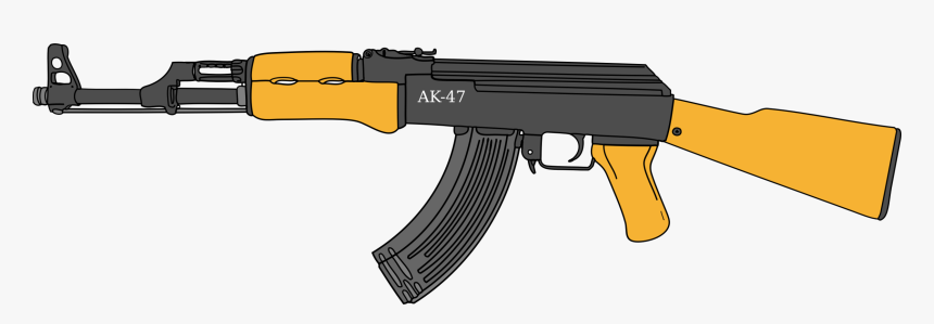 Gun Accessory,machine Gun,ammunition - Ak 47 Clipart, HD Png Download, Free Download