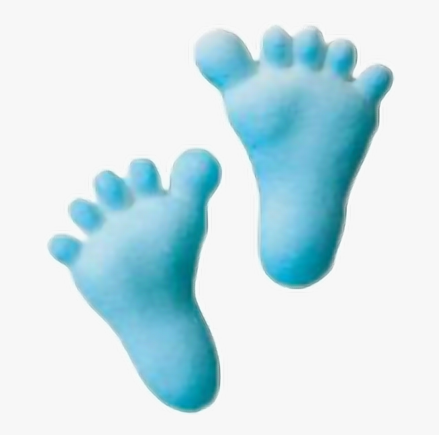 #baby #footprints #feet #love #cute #blue - Blue Baby Feet, HD Png Download, Free Download