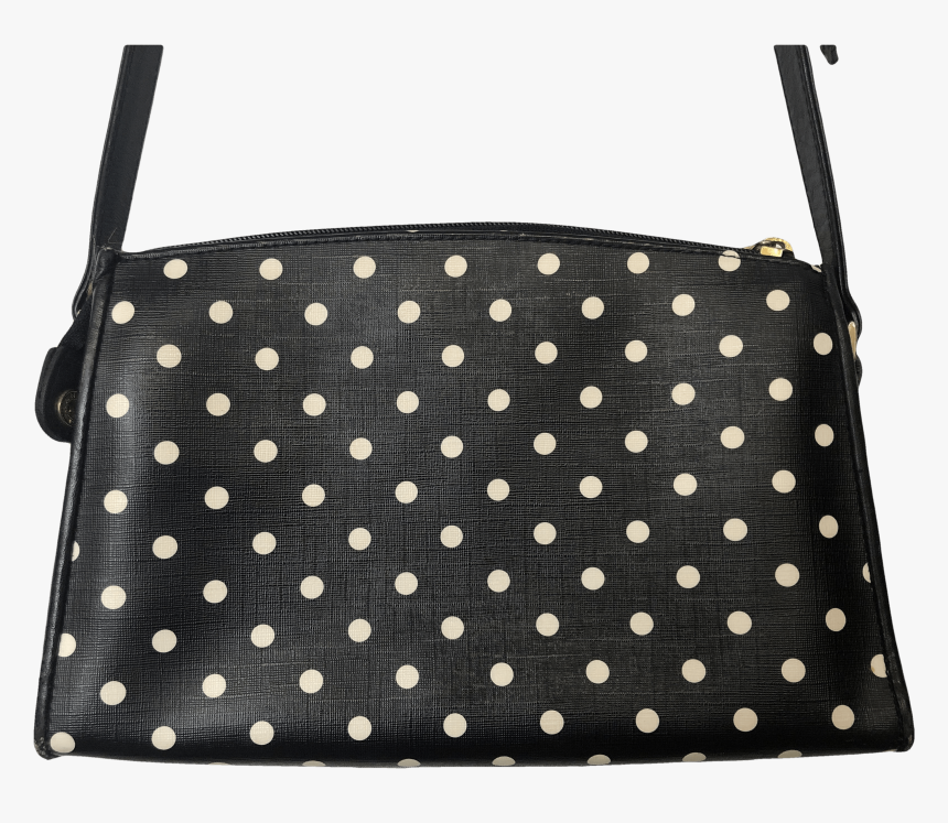 Black And White Polka Dot Crossbody Purse By Liz Claiborne - Rustic Borders And Frames, HD Png Download, Free Download