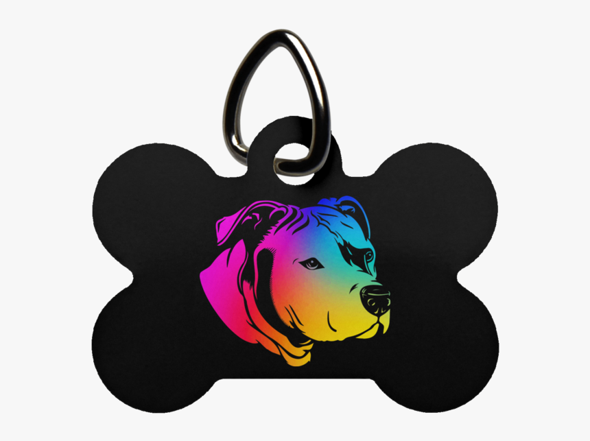 Pit Bull Dog Bone Pet Tag - Pet Tag, HD Png Download, Free Download