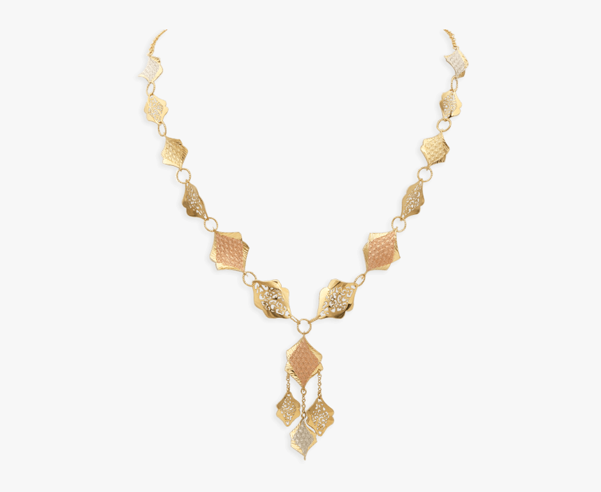 Sensuous Hanging Necklace, Tricolor Gold - Blue Swarovski Necklace, HD Png Download, Free Download