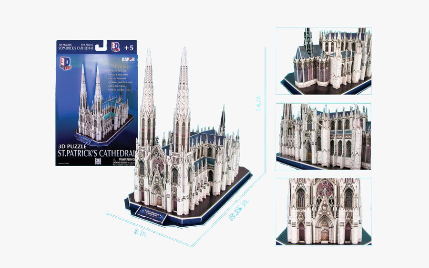 Patrick"s Cathedral - Saint Patrick Cathedral Puzzle 3d, HD Png Download, Free Download