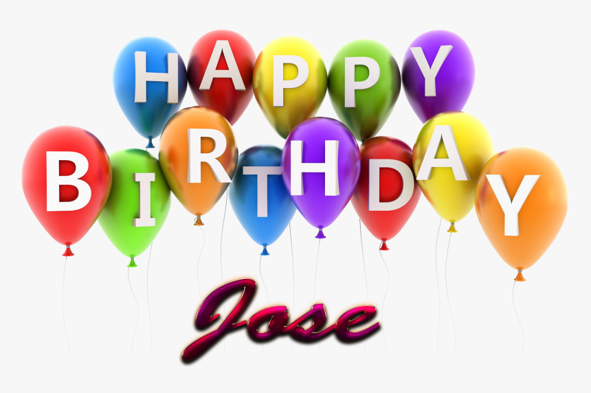 Jose Happy Birthday Balloons Name Png - Happy Birthday Pooja Balloons, Transparent Png, Free Download