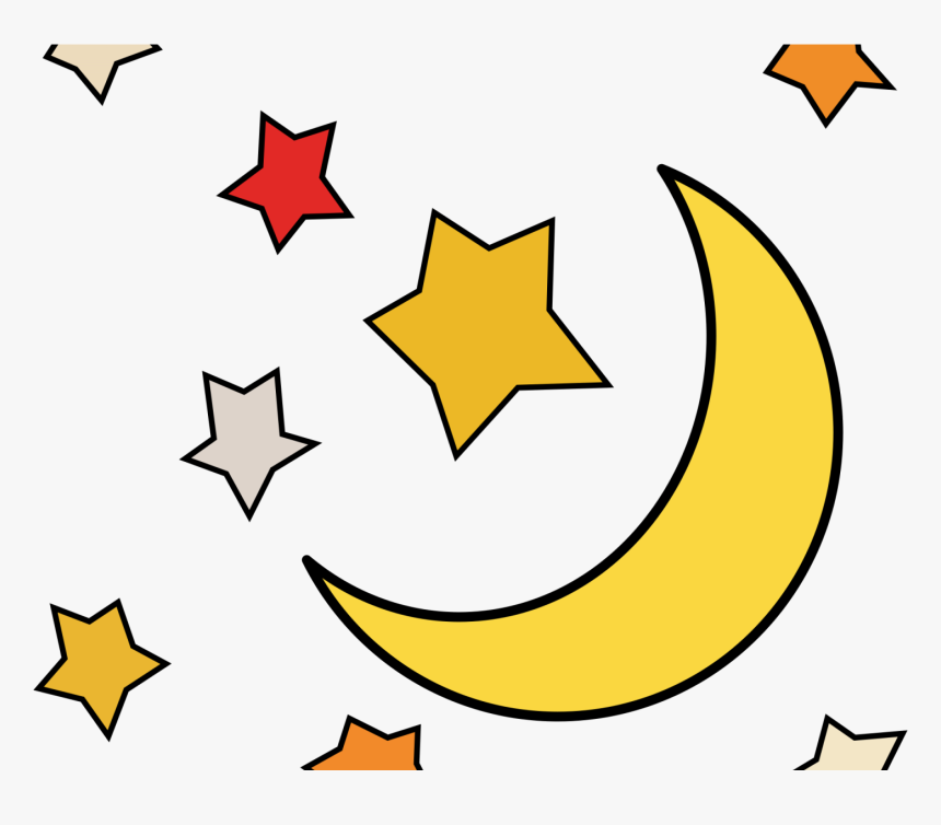 Moon And Stars Png Clipart , Png Download - Transparent Moon And Stars, Png Download, Free Download