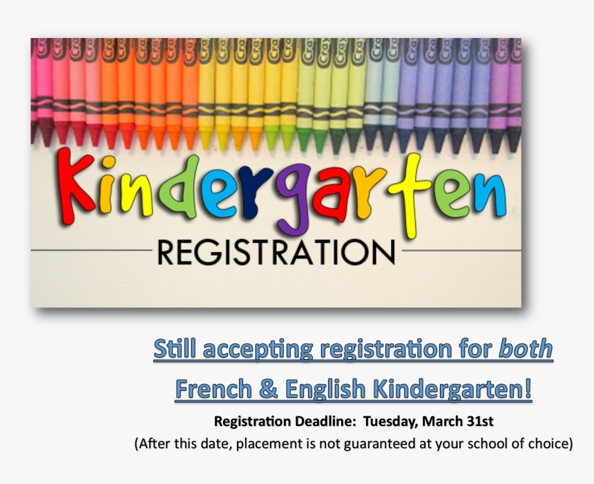 Kindergarten Registrations, HD Png Download, Free Download