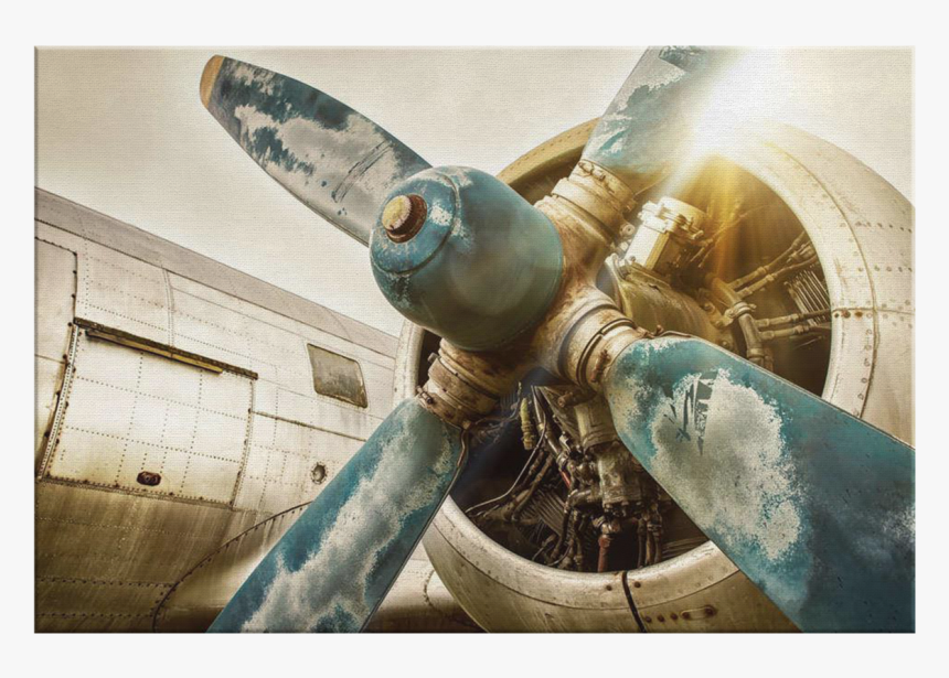 Old Plane Canvas Wrap"
 Class= - Vintage Propeller, HD Png Download, Free Download