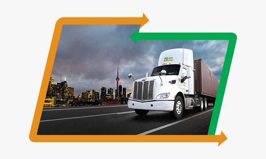 Adams Cargo Truck Driving Across Ontario - Trailer Truck, HD Png Download, Free Download