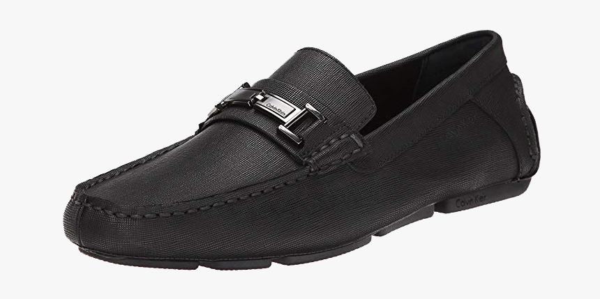 Black Loafer Magnus Slip-ons By Calvin Klein - Shoe, HD Png Download ...