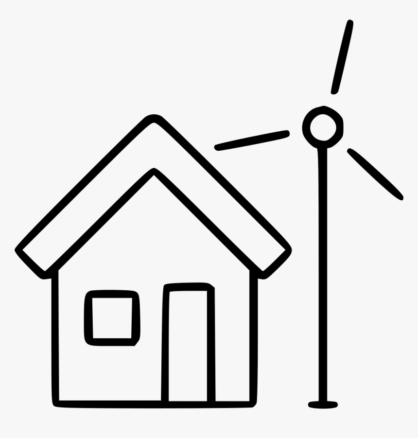 House Windmill Green Technology Renewable Generator - Renewable Icon Hd Png, Transparent Png, Free Download