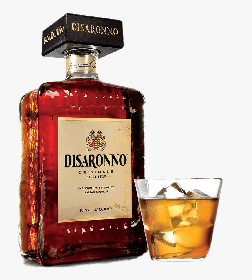 Disaronno Bottle And Glass - Amaretto Di Saronno Png, Transparent Png, Free Download