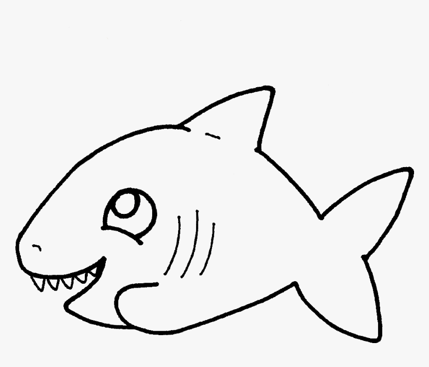 Tiburon Para Dibujar Facil Kawaii, HD Png Download - kindpng