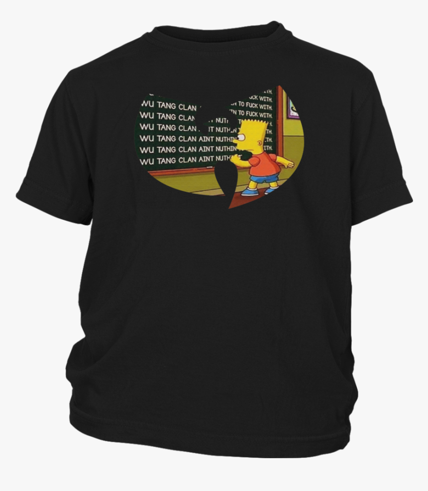 Bart Simpson Writing Wu Tang Clan Aint Nithin To Fick - Easter 2019 T Shirt, HD Png Download, Free Download