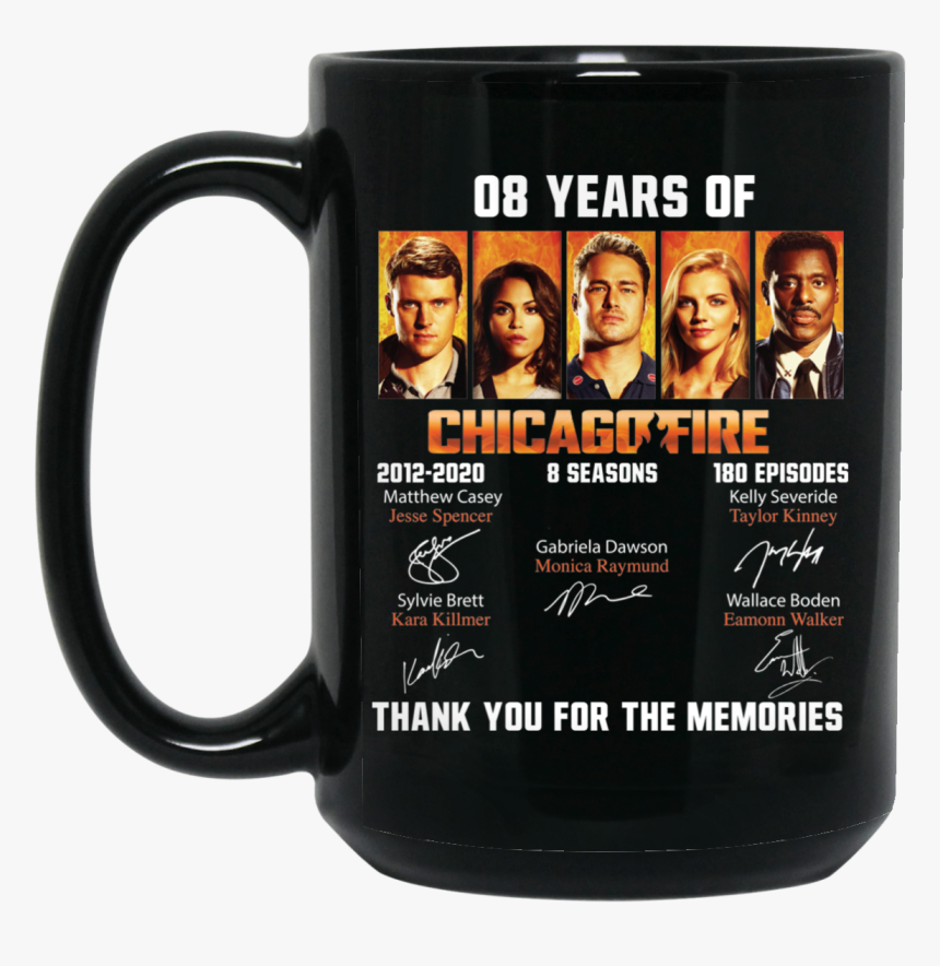 08 Years Of Chicago Fire Thank You For The Memories - Mug Star Wars Padawan, HD Png Download, Free Download