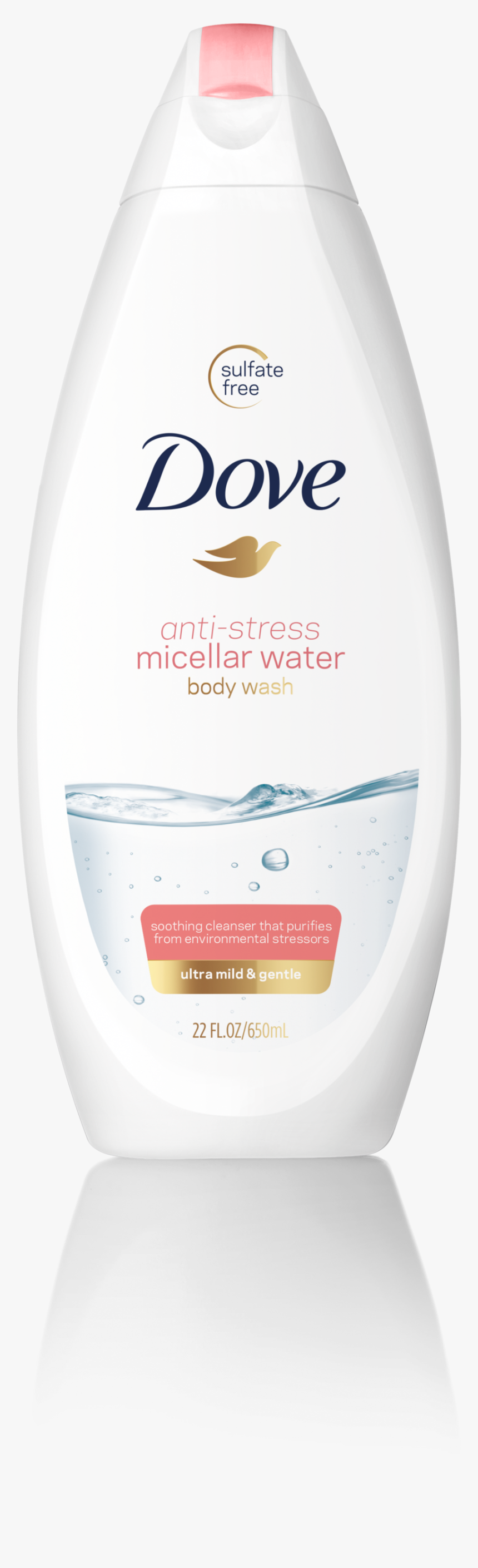 Dove Anti-stress Micellar Water Body Wash - Dove, HD Png Download, Free Download