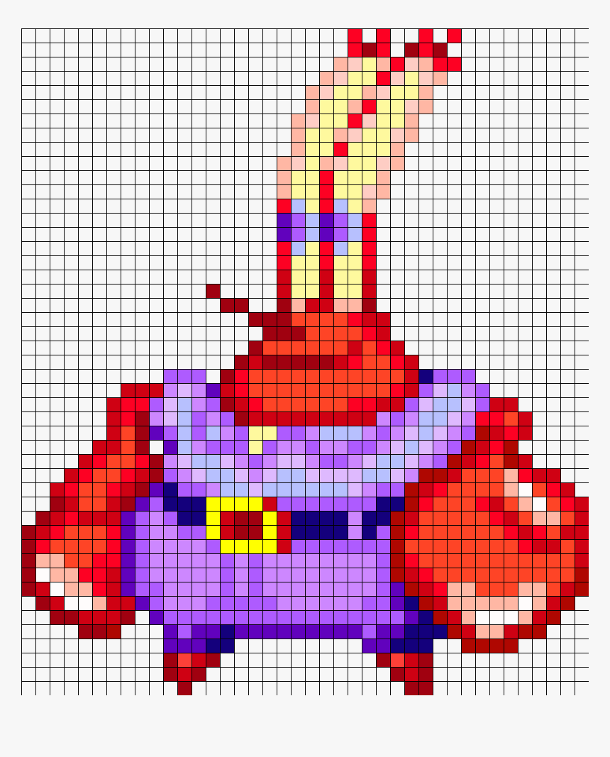 Mr Krabs Pixel Art, HD Png Download, Free Download