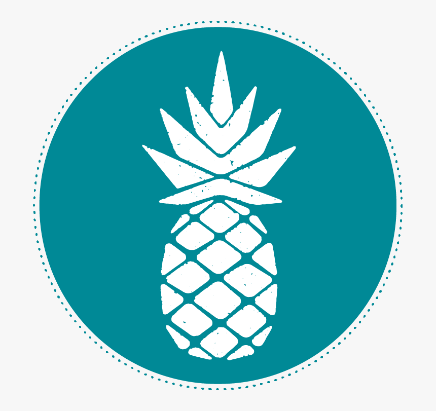 Circle-pineapple - Pineapple Template For A Pumpkin, HD Png Download, Free Download