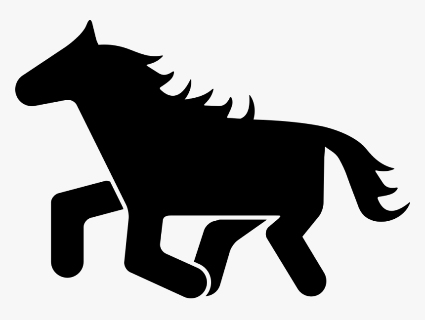 Horse Black And White Png Clipart , Png Download - Black Horse Png Clipart, Transparent Png, Free Download