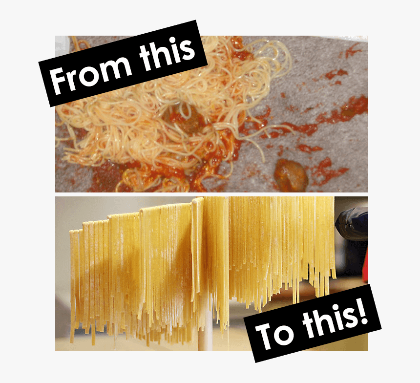 The Text “from This” Over A Photo Of Spaghetti, Sauce, - Spaghetti Alla Puttanesca, HD Png Download, Free Download