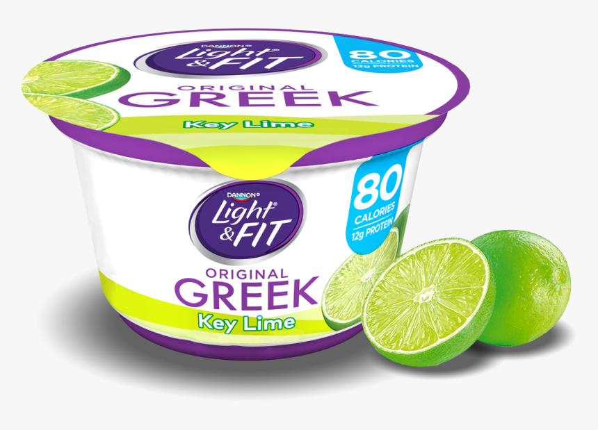 Key Lime Greek Yogurt - Light And Fit Greek Yogurt Key Lime, HD Png Download, Free Download