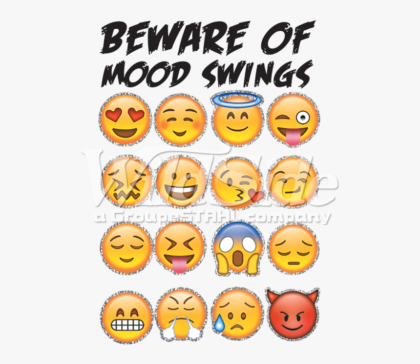 Transparent Glitter Emoji Png - Mood Swings Emoji, Png Download, Free Download