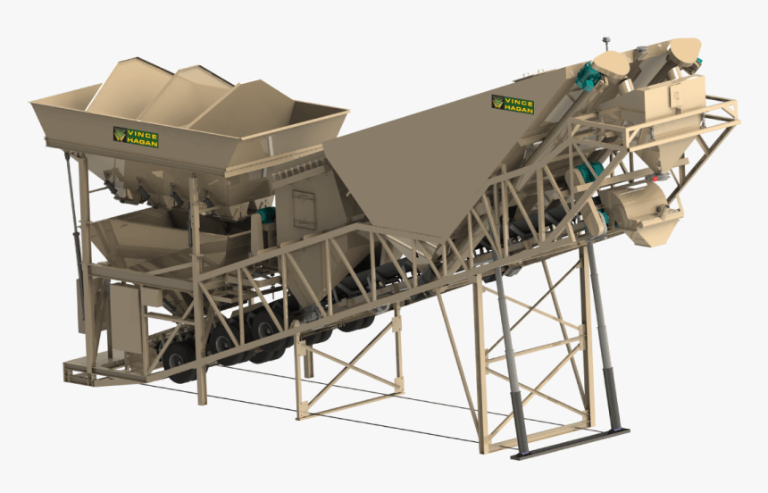 Vince Hagan Started Innovating The Concrete Batching - Batching Plant Clipart, HD Png Download, Free Download