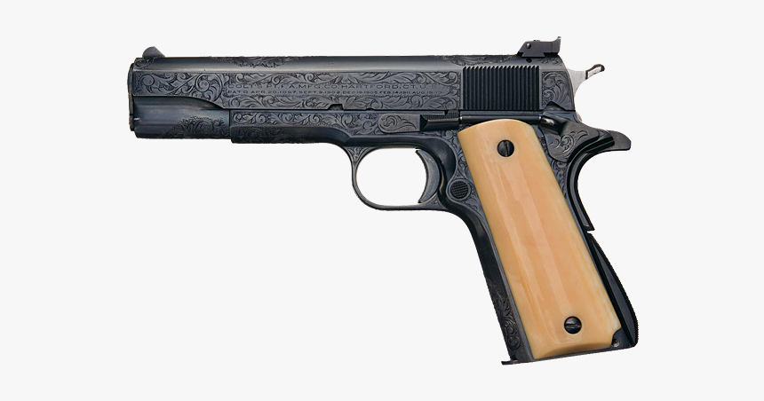 Colt 38 Super Engraved, HD Png Download, Free Download