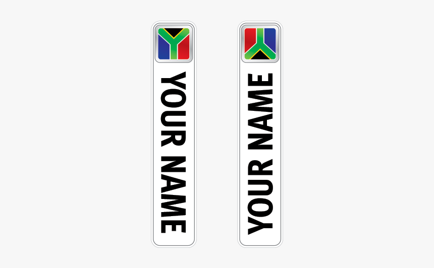 Bicycle Mountain Bike Name Label Flag South Africa - Portugal Stickers In Bike, HD Png Download, Free Download