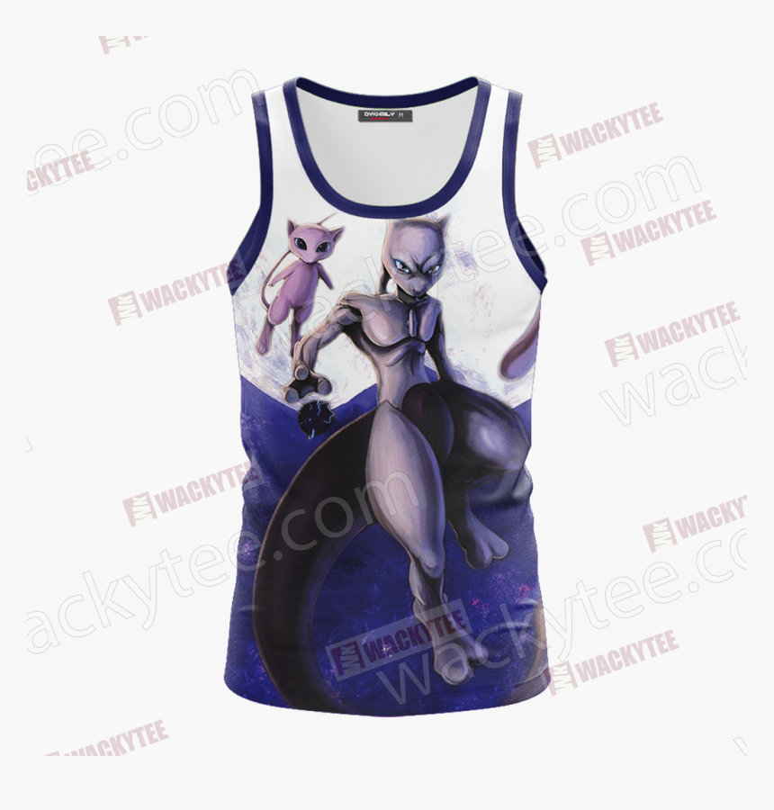 Pokemon Mewtwo Unisex 3d Tank Top - T-shirt, HD Png Download, Free Download