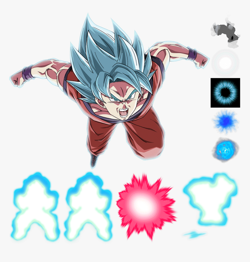 Dokkan Ssb Kaioken Goku Assets HD Png Download kindpng