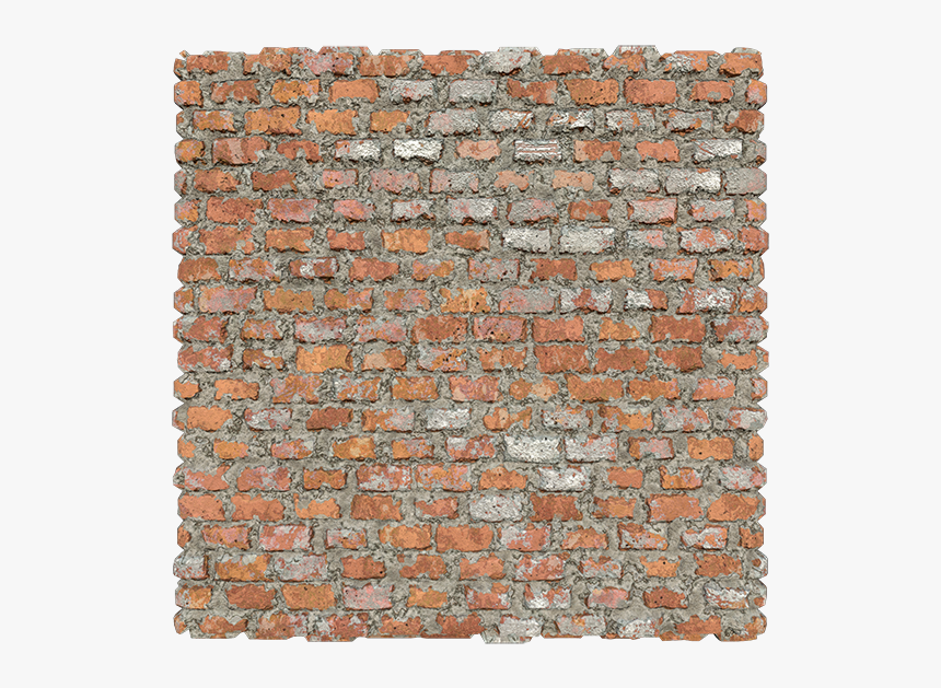 Red Brick Texture Partially Covered By Cement, Seamless - Brickwork, HD Png Download, Free Download