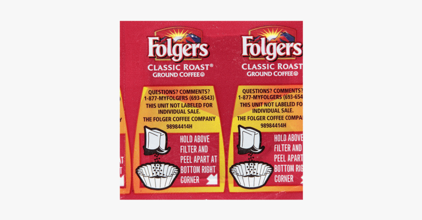 Folgers Coffee Directions, HD Png Download, Free Download