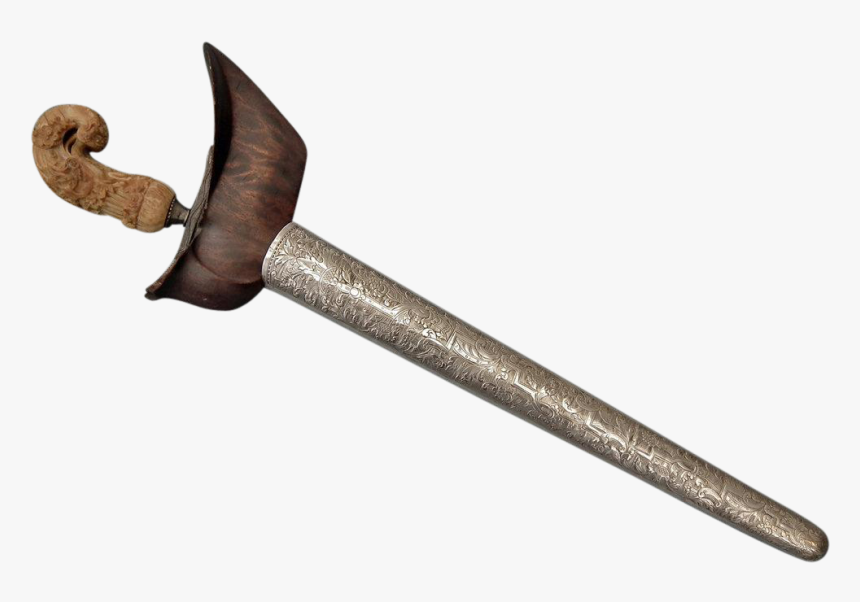 Antique Indonesian-java Islamic Sword Dagger Madura - Dagger, HD Png Download, Free Download