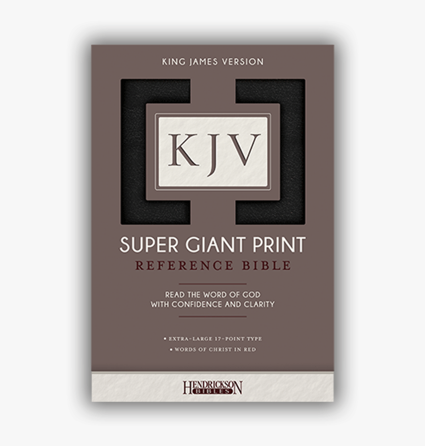 Kjv Super Giant Print Reference Bible Hendrickson Brown, HD Png Download, Free Download