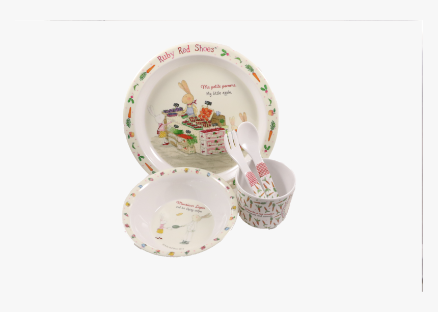 Ashdene Ruby Red Shoes Kids Dinner Set - Ceramic, HD Png Download, Free Download