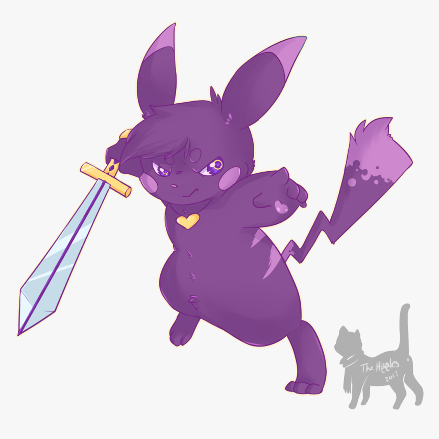 Shadow Pika Pika - Cartoon, HD Png Download, Free Download