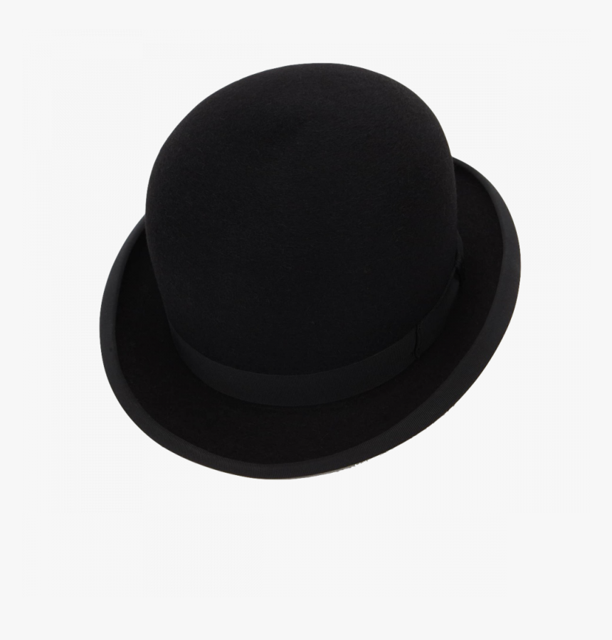 Hatters Black Town Bowler - Fedora, HD Png Download, Free Download