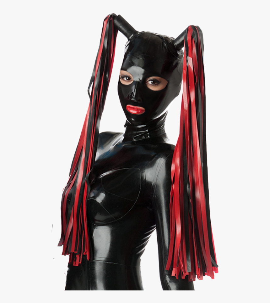 Full Face Hood With Double Streamers - Custom Red Hood Mask, HD Png Download, Free Download