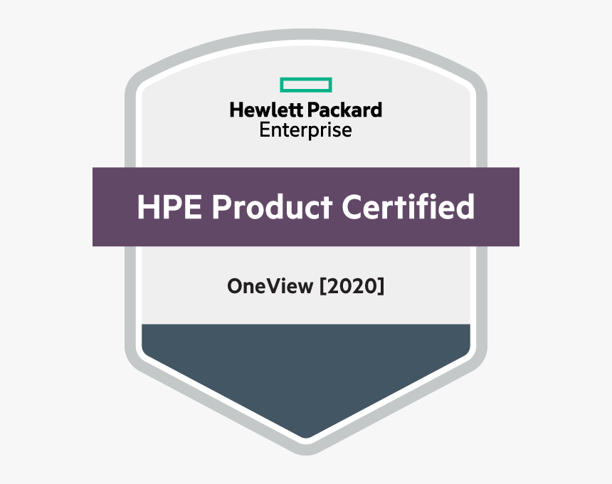 Hpe Product Certified - Hpe Product Certified Oneview 2018, HD Png Download, Free Download